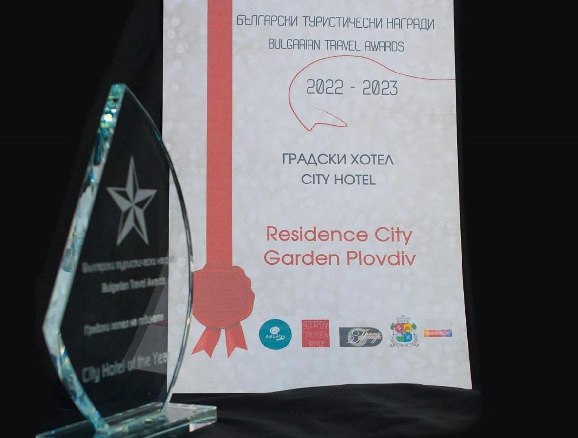 Residence City Garden - Certificate Of Excellence Top 10 Best Five-Stars City Hotels For 2024 Awarded By Htif Plovdiv Bagian luar foto