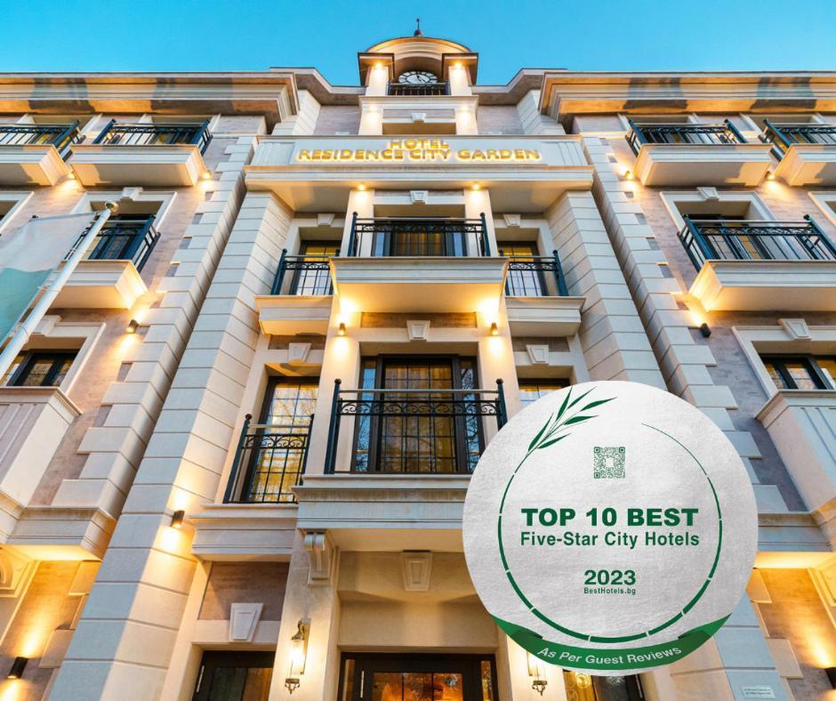 Residence City Garden - Certificate Of Excellence Top 10 Best Five-Stars City Hotels For 2024 Awarded By Htif Plovdiv Bagian luar foto